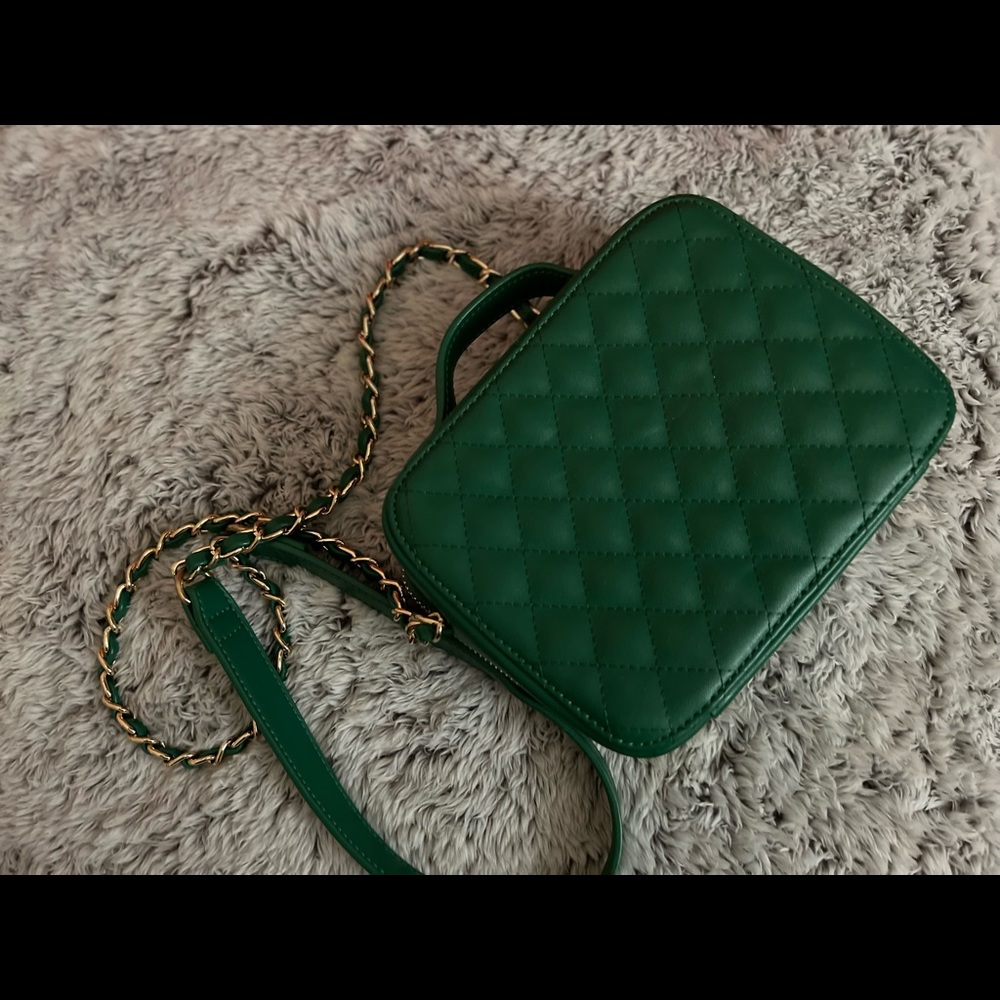 Small green crossbody purse